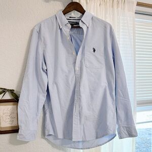 U.S. Polo Assn. Light Blue Button-Down Oxford Shirt